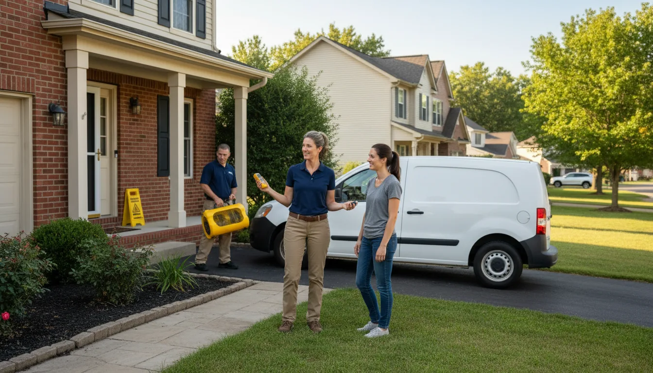 Residential water damage restoration in Little Rock, MS